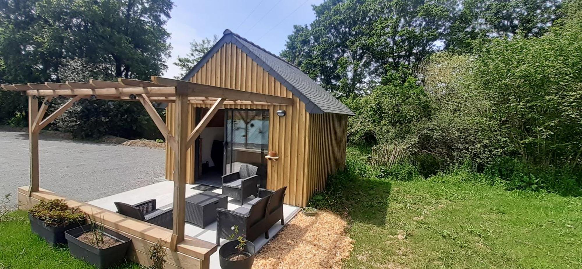 Chalets De Pont Cob Avec Spa Gouézec Dış mekan fotoğraf